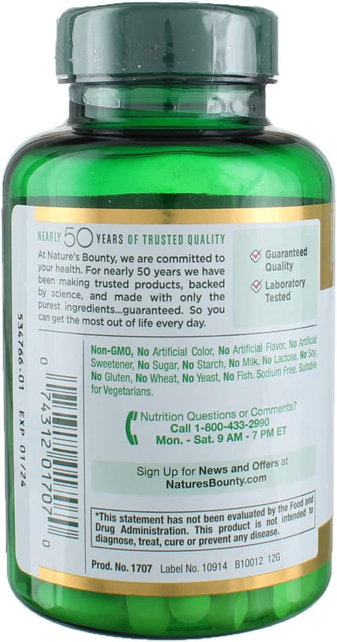 Nature's Bounty Vitamin C - 1000mg, 100 Caplets (Pack of 3)