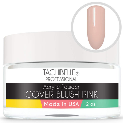 Tachibelle Acrylic Nail System, 2 oz Cover Blush Pink Acrylic Powder, Made in USA, Used in Professional Salons