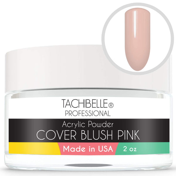 Tachibelle Acrylic Nail System, 2 oz Cover Blush Pink Acrylic Powder, Made in USA, Used in Professional Salons