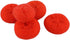 uxcell Plastic Kitchen Dish Pot Pan Mesh Scouring Scrubber Pad, 5pcs Red