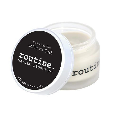 Routine. Natural Aluminum Free Deodorant - 2 Fluid Oz. for Women and Men, Johnny's Cash, Cedarwood, Pine
