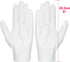 Selizo Cotton Gloves - 3 Pairs White Gloves for Women Men, Eczema Dry Hands Moisturizing, Archival Cleaning