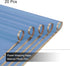 MECCANIXITY 20 Pcs Gold Edge Flower Wrapping Paper, Sky Blue 22.8x22.8 Inch Waterproof for Florist Bouquet DIY Crafts