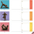 The Best Card Company - 20 Blank Yoga Animal Cards, All Occasion Kids Set (4 x 5.12 Inch, 10 Designs)
