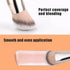 TEOYALL Large Dense Flat Angled Foundation Brush - Kabuki Brush for Liquid Cream Powder Makeup