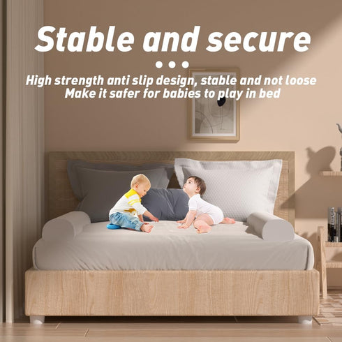 Morimoe 40D 100% Safety Bed Guard Rail for Toddlers, Memory Foam Cotton Widened Washable Cover, Fall Protection