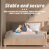Morimoe 40D 100% Safety Bed Guard Rail for Toddlers, Memory Foam Cotton Widened Washable Cover, Fall Protection