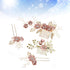 NUOBESTY 4Pcs Wedding Hair Clip Comb, Handmade Pearl Floral Leaf Hair Accessories for Women (Pink)