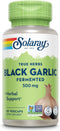 SOLARAY Black Garlic 500 mg - Antioxidant Garlic Supplements, Non-GMO, Vegan, 60-Day Guarantee, 50 VegCaps