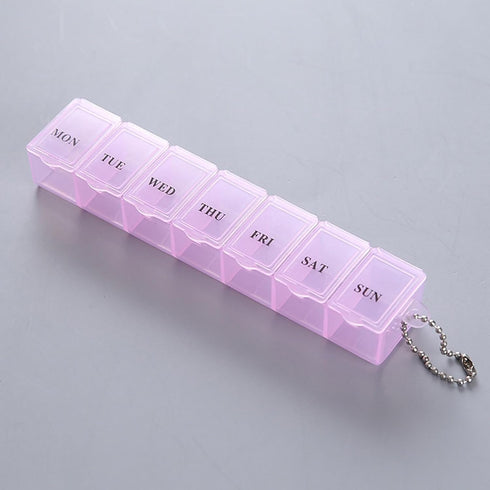 ZGLUZP 1 7 7 Pc Weekly Pill Dispenser - Day Medicine Box, Day Pill Holder | Pill Case Weekly, Medicine Storage