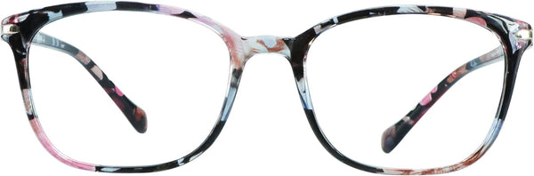 VisionGlobal Blue Light Blocking Glasses for Women, Anti Eyestrain Stylish Square Frame, +1.00 Magnification