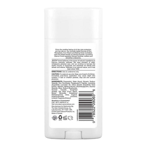 Jason Deodorant Stick, Calming Lavender, Aluminum Free, 2.5 Oz