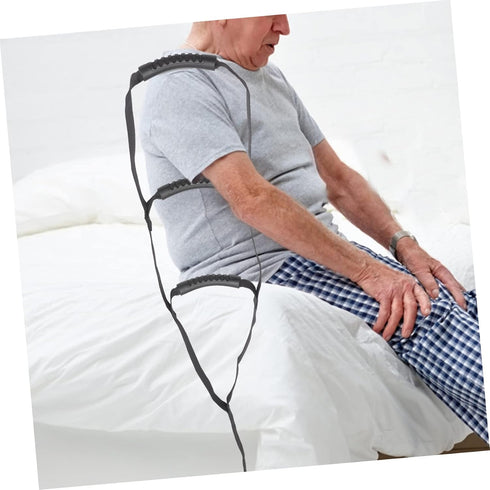 Ipetboom Adjustable Bed Ladder for Elderly Nonslip Assist Strap for Disabled Paralytic Patients Space Saving Design