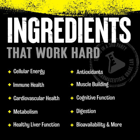 Animal Pak - Vitamin Powder with Zinc, Magnesium, Amino Acids and More - Multivitamin for Men and Women, Digestive