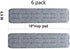 18 Inch Mop Pads Replacement, 6 Pack Washable Microfiber Mop Head Replacement