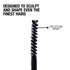 Palladio Brow Styler Clear Brow Gel, Lightweight Multi-Purpose Conditioning Formula, Natural Look, Clear