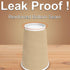 Luckypack 16 oz 100 pcs,16oz Hot Paper Cups Disposable Insulated Corrugated Sleeve Ripple Wall Paper Cup Cups