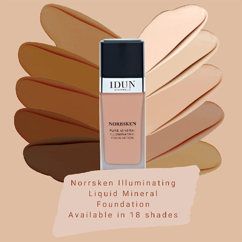 Liquid Norrsken Foundation, Silky Smooth Coverage, Luminous Finish for Dry Skin, 214 Ylva, 1.01 oz