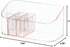 SUNFICON Makeup Holder Tray Organizer with 9 Dividers, Cosmetic Display Case for Bathroom Vanity Countertop Storage Box