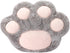 Rubber Hot Water Bottle with Cute Faux Fur Cover, Gray Paw01