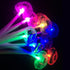 LED Flashing Fiber Optic Hair Accessories, Multicolor Changing Barrettes for Party, Dancing, 10 Pieces