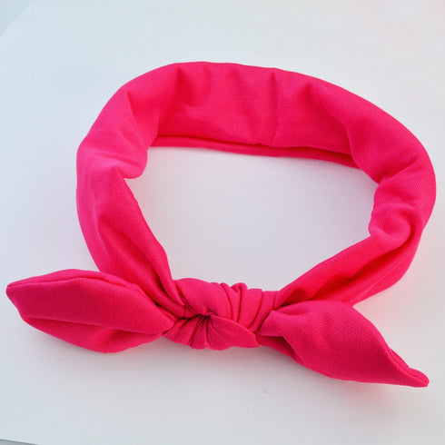 Women’s 10pcs Solid Color Hair Bands Bows Knot Headbands, Rabbit Ear Headwraps Turban Hair Accessories for Girls
