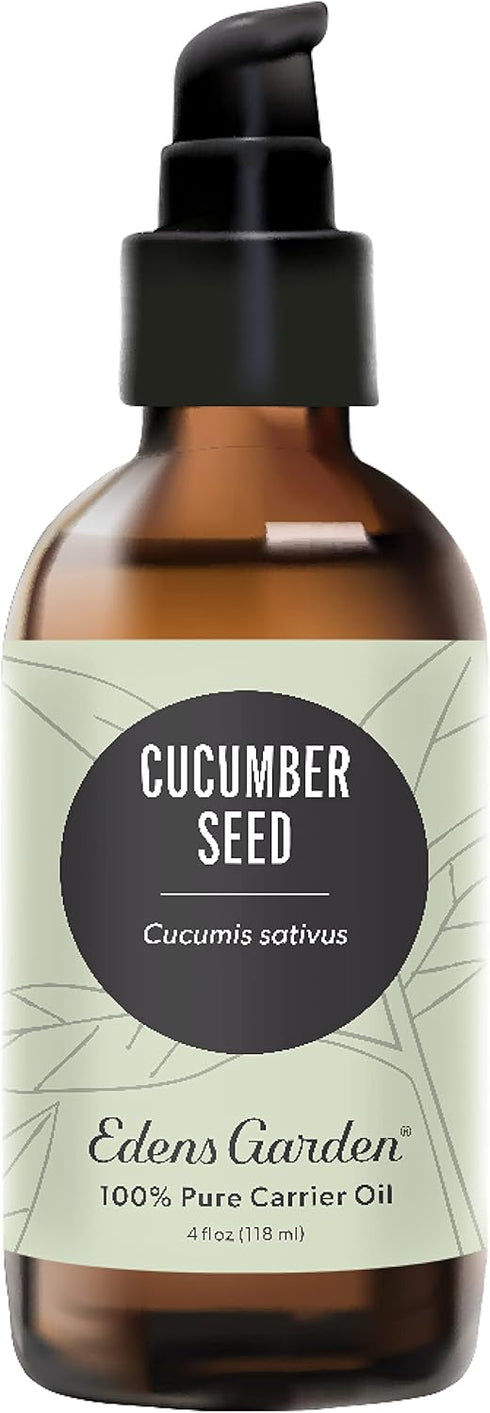 Edens Garden Cucumber Seed Carrier Oil, 100% Pure Premium Cold Pressed, 118 ml (4 fl oz)