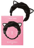 I DEW CARE Face Wash Headband - Black Cat | Adorable Design for Washing & Cleansing, Quick Dry