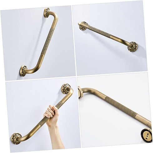 VICASKY Bathroom Safety Shower Grab Bar Handle for Elderly Non Slip Durable Copper Core Bathtub Handrail with Multi