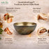 HealthAndYoga FootEase Kansa Vatki Bowl - Bronze Cup - Ayurveda Foot Detox Massager Flamed Sanded Surface