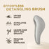 RICH Hair Care Silver Glamour Satin Touch Detangling Brush - Anti-static Hair Brush for All Hair Types