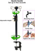 UISKOOPW (43 Inchs Portable IV Poles for Travel,IV Bag Pole Stand for Gravity Syringe,IV Pole,Feeding Tube