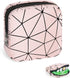 SIDESUGAR Discreet Period Bag Waterproof Geometric PU Sanitary Napkin Storage Bag Portable Menstrual