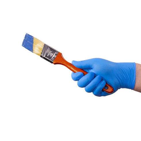 X3 Blue Nitrile Disposable Industrial Gloves, 3 Mil, XX-Large, Box of 100, Latex/Powder-Free