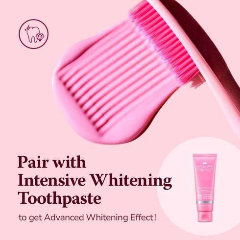Intensive Whitening Toothbrush, Extra-Large for Adults, 9Mils High Strength Soft Bristle, Oral Care for Whitening