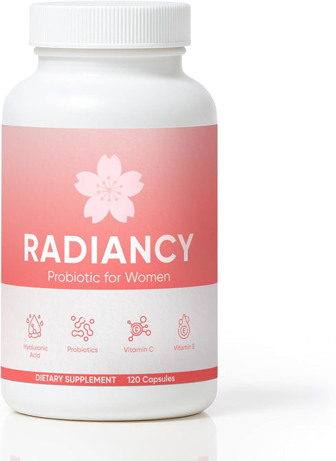 minyang Radiancy Probiotic for Women, Daily Supplement with Multi-Collagen, Hyaluronic Acid, Prebiotics, Vitamin