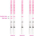 AccuMed 25-Count Pregnancy Test Strips, Individually Wrapped Early Home Detection HCG Test Kit, Clear