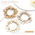 Pearl Hair Scrunchies, Rhinestone Hair Ties, Elastic Hair Bands for Women and Girls (Pack of 3)