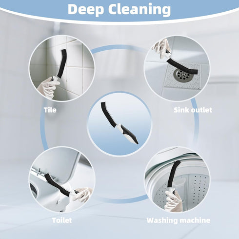 Set, 3 Cleangor Scrub Brush Heavy Duty Scrub Brushes Crevice Cleaning Brush with Stiff Bristles, Different Brushes