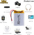 3.7V 450mAh Lipo Battery Rechargeable Lithium Polymer 303040 with JST Connector