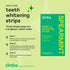 Zimba Spearmint Flavored Teeth Whitening Strips | Vegan, Enamel Safe Hydrogen Peroxide Whitener for Coffee, Wine,