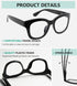 Eyekepper 4-Pack Large Frame Bifocal Reading Glasses for Women, Bifocal Readers +2.50