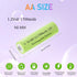 Teneyuuo 8 Packs 1.2V 1700mAh NI-MH AA Rechargeable Batteries Long Lasting for Home Device, Electric Toys, Remotes Toy
