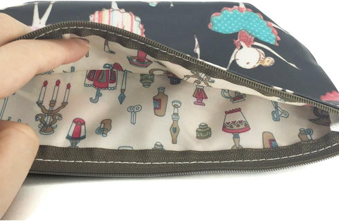 Hunger Ballet Girl Make-Up Cosmetic Tote Bag Carry Case, 14 Patterns