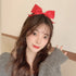 Red Bowknot Headband for Women Girls, Handmade Black Bows Hair Hoop, Bowknots Hair Bands