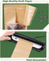 Resealable Bags 200 Packs Coffee Bags, Packaging Bags for Small Business, Stand Up Pouches with Window, Kraft Paper Bags