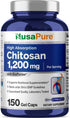 NusaPure Chitosan 1200mg - 150 Caps, Non-GMO & Soyfree with Bioperine