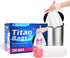 TPPlastic 8 Gallon Drawstring Trash Bags, Unscented, 200 Count - Small Kitchen Garbage Bags, 7-8 Gallon