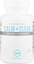 NBI Calm + Clear Mood and Focus Support, 60 Count Capsules, Natural Stress and Adrenal Support with Magnesium