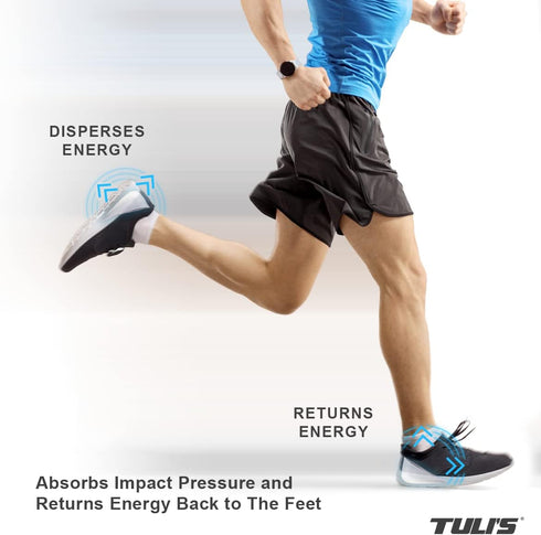 Tuli's Classic Gel Heel Cups, Regular, 1 Pair - Cushion Insert for Plantar Fasciitis Relief